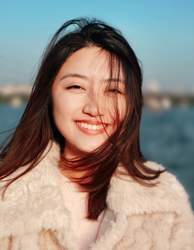 Portrait of Verina F. Que by the riverside